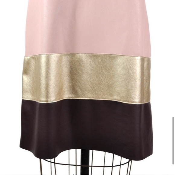 ZARA Faux Leather Shift Dress Small NEW without tag - Picture 8 of 14